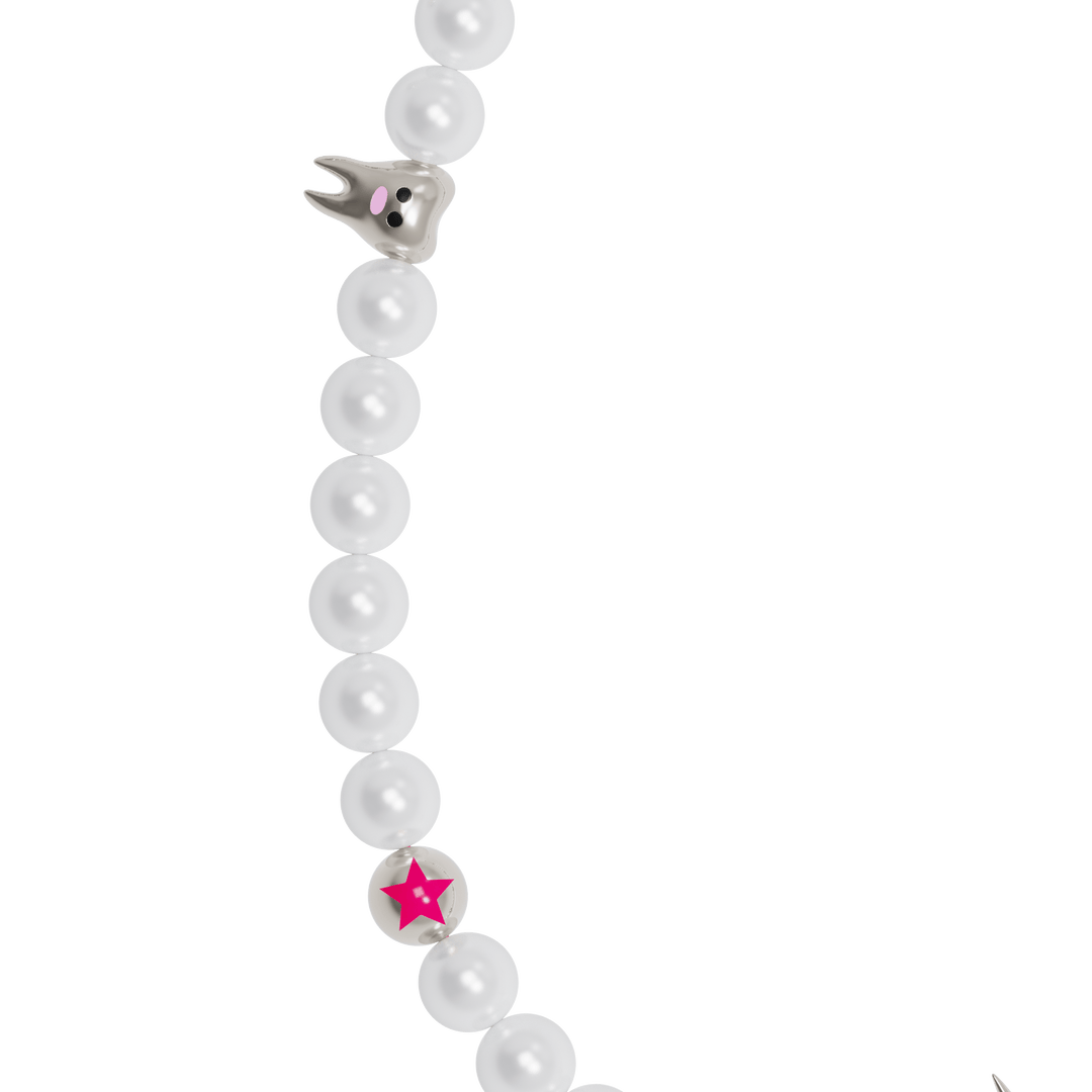 Punked Pearl Necklace