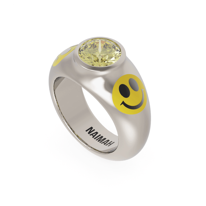 Acid House Modern Bridal Ring