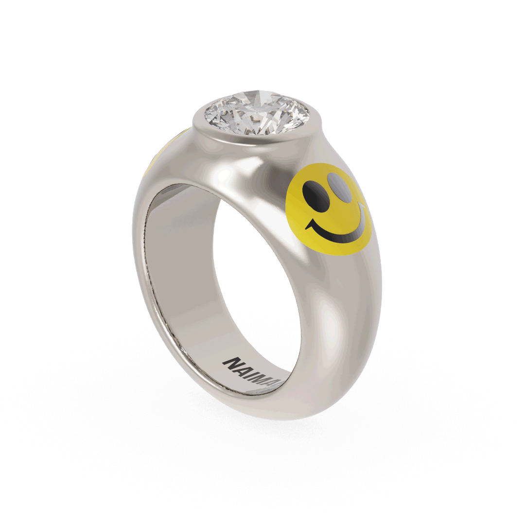 Acid House Modern Bridal Ring
