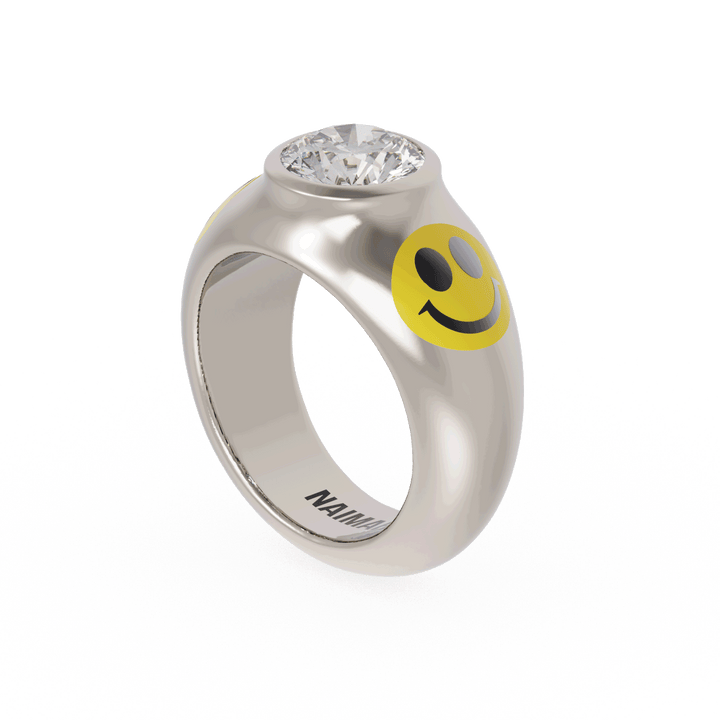 Acid House Modern Bridal Ring