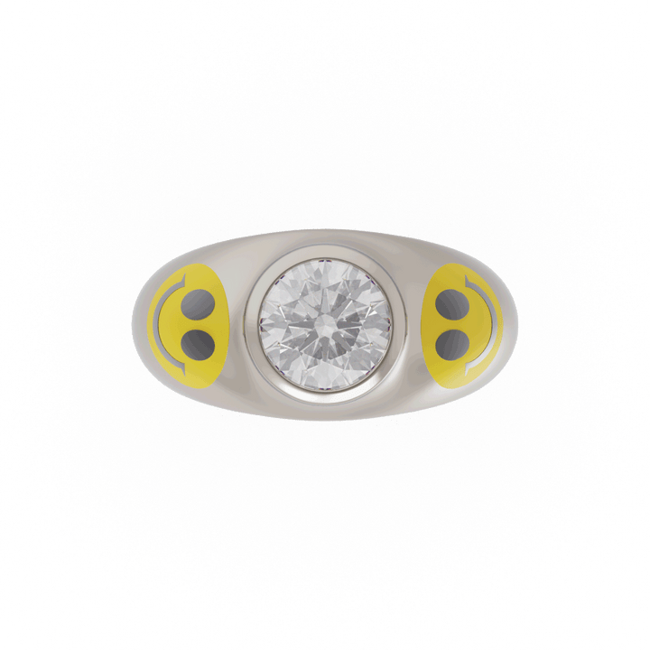 Acid House Modern Bridal Ring