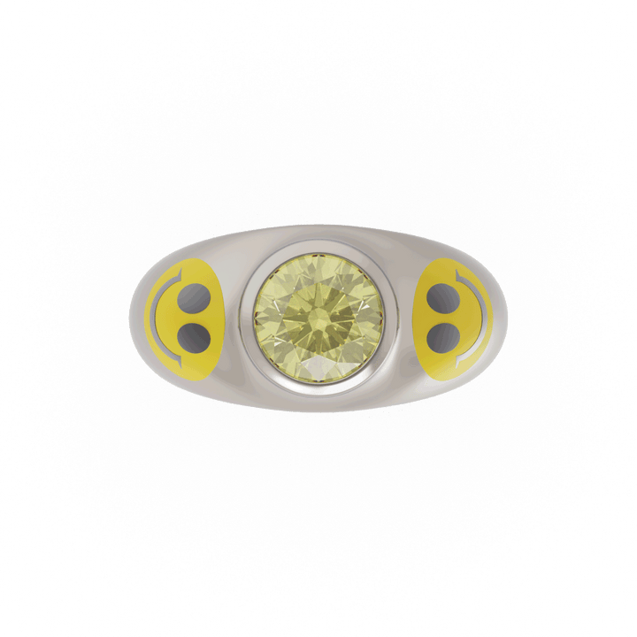 Acid House Modern Bridal Ring
