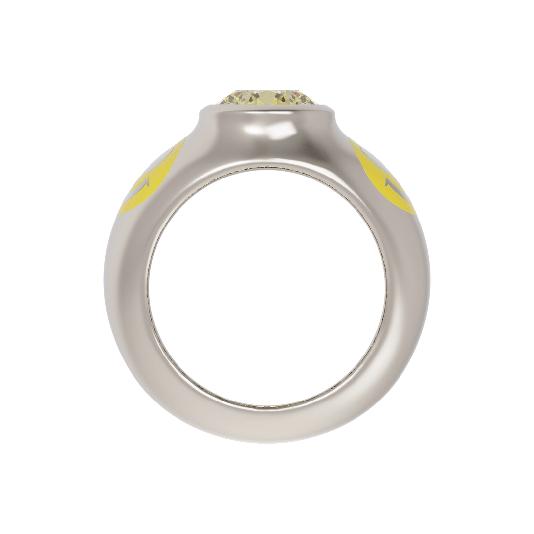 Acid House Modern Bridal Ring