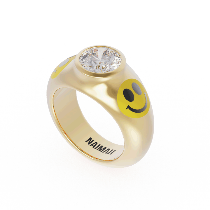 Acid House Modern Bridal Ring