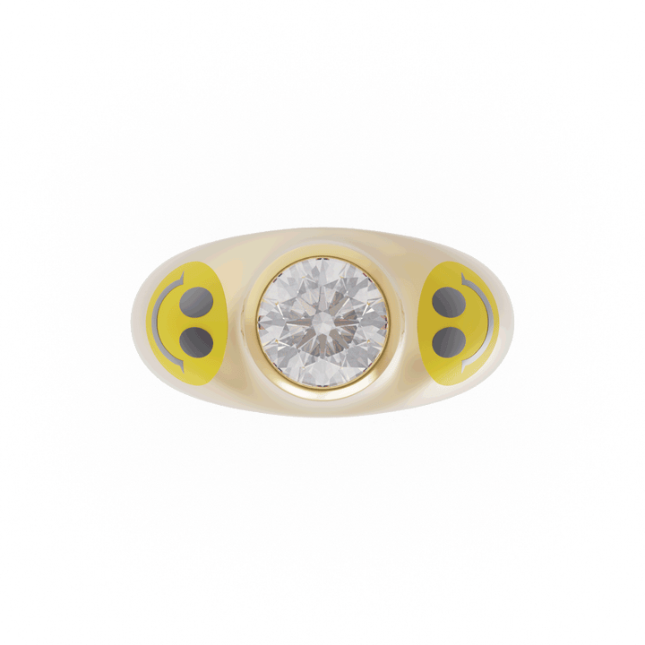 Acid House Modern Bridal Ring