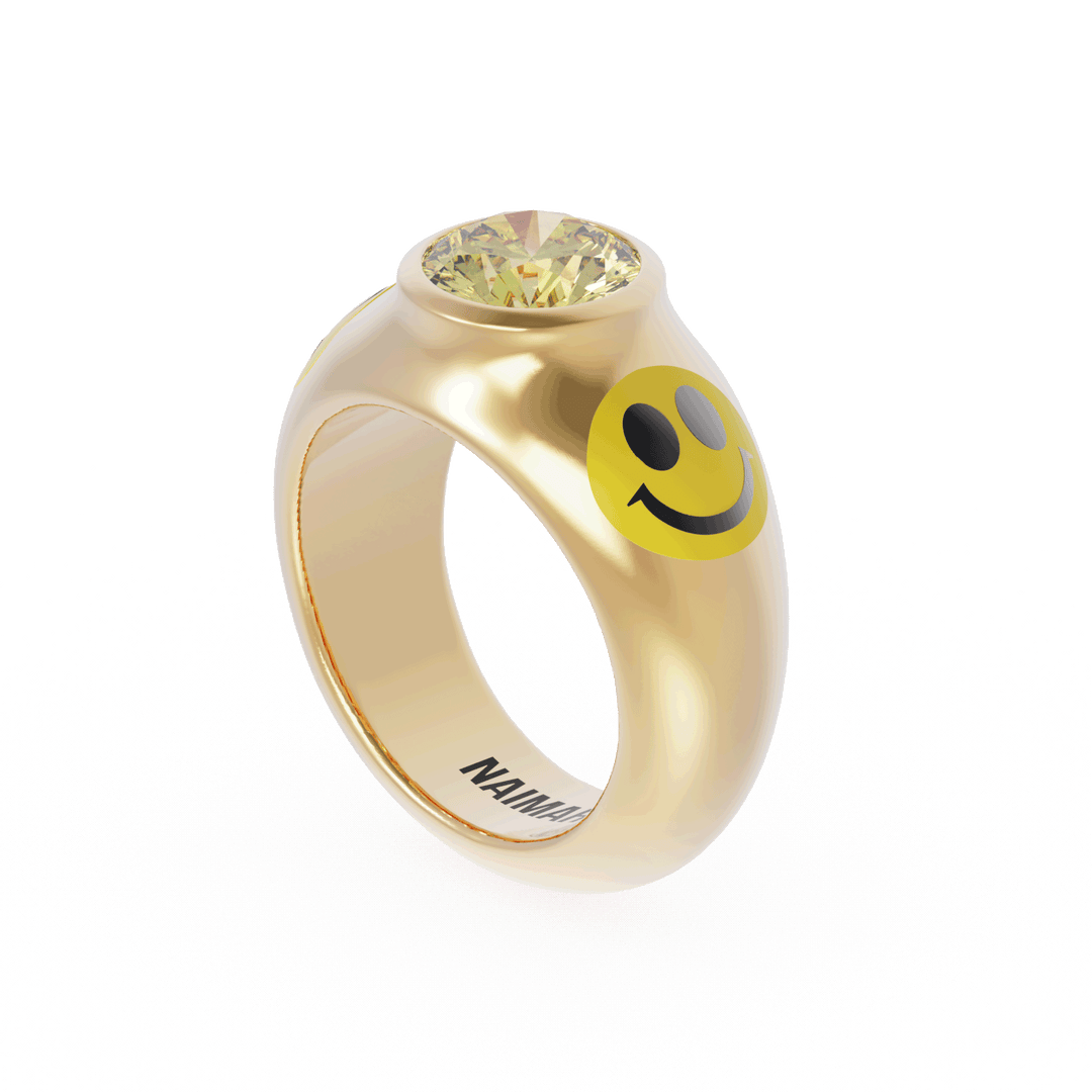 Acid House Modern Bridal Ring