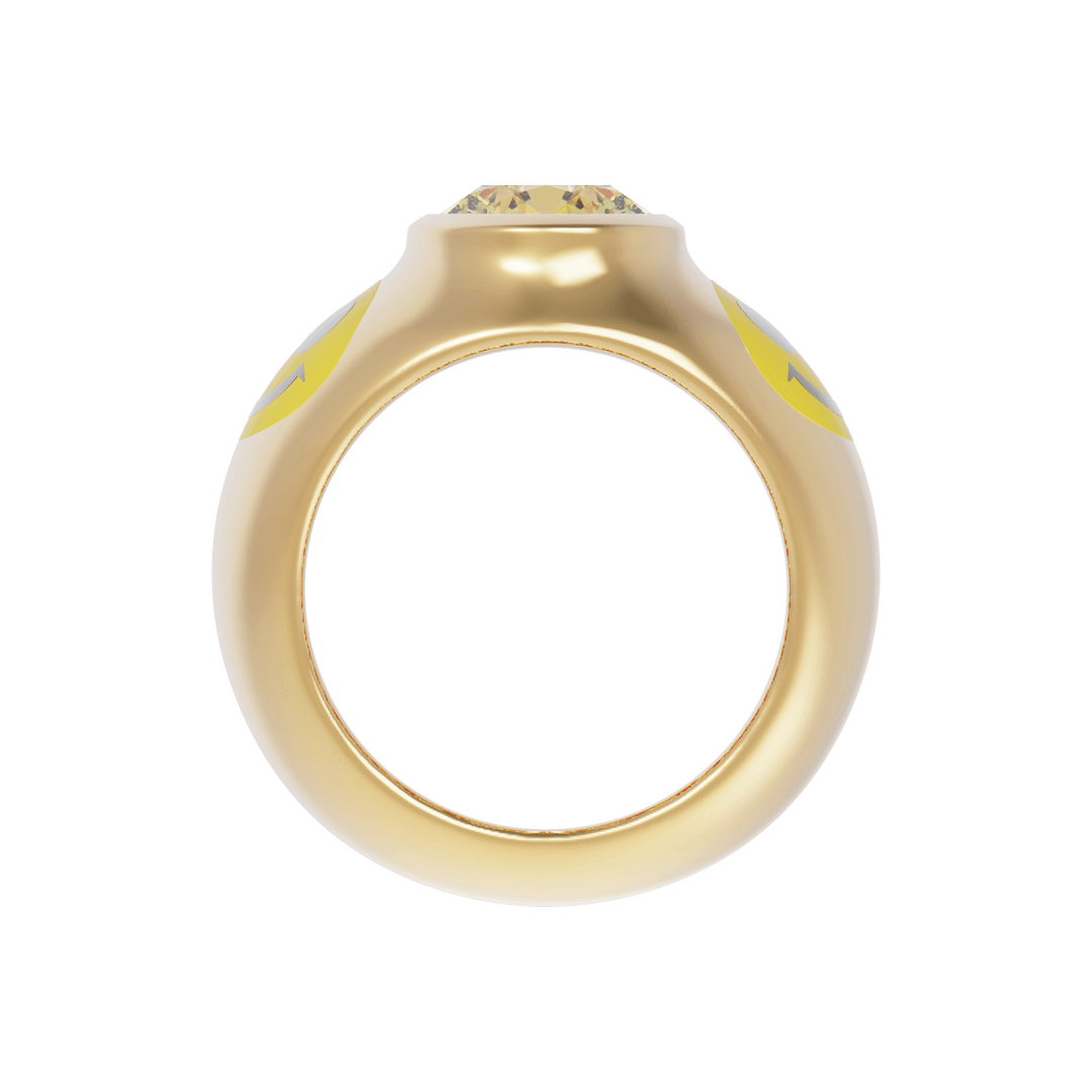 Acid House Modern Bridal Ring