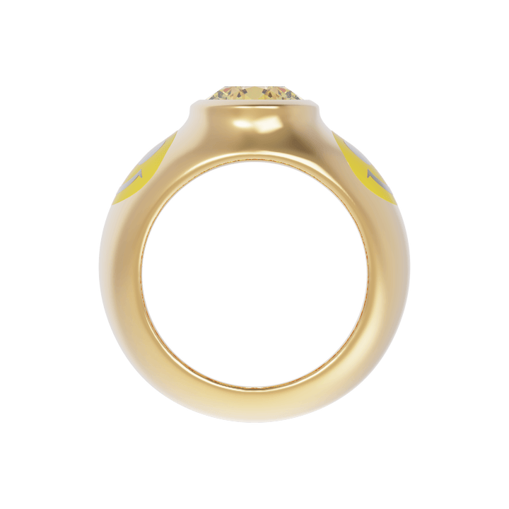 Acid House Modern Bridal Ring