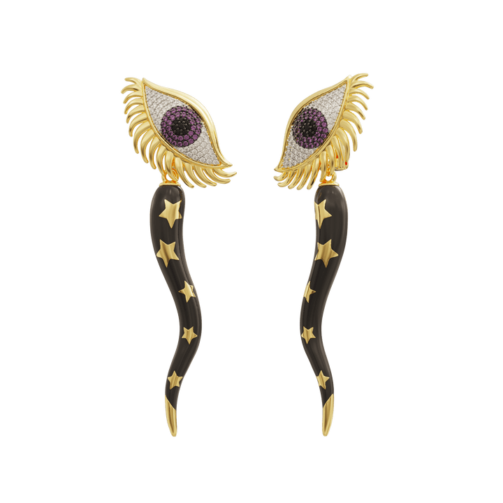 Italian Horn Earrings
