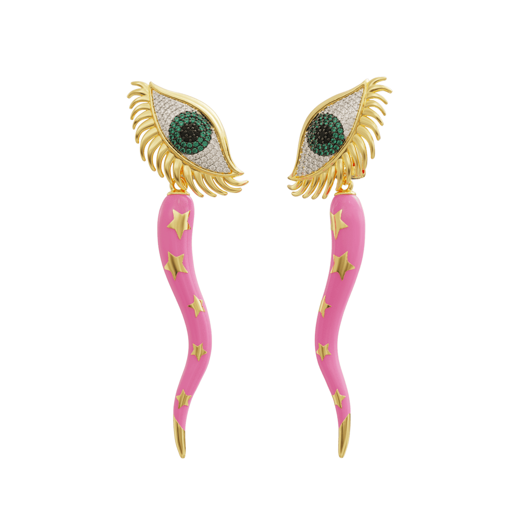 Italian Horn Earrings