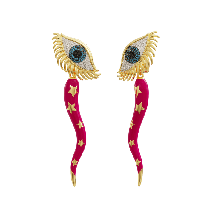 Italian Horn Earrings
