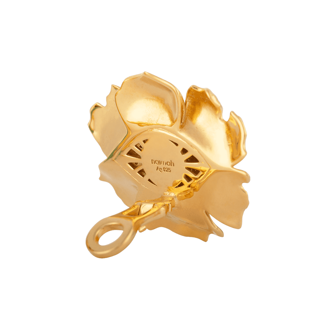 Evil Eye Flower Earrings