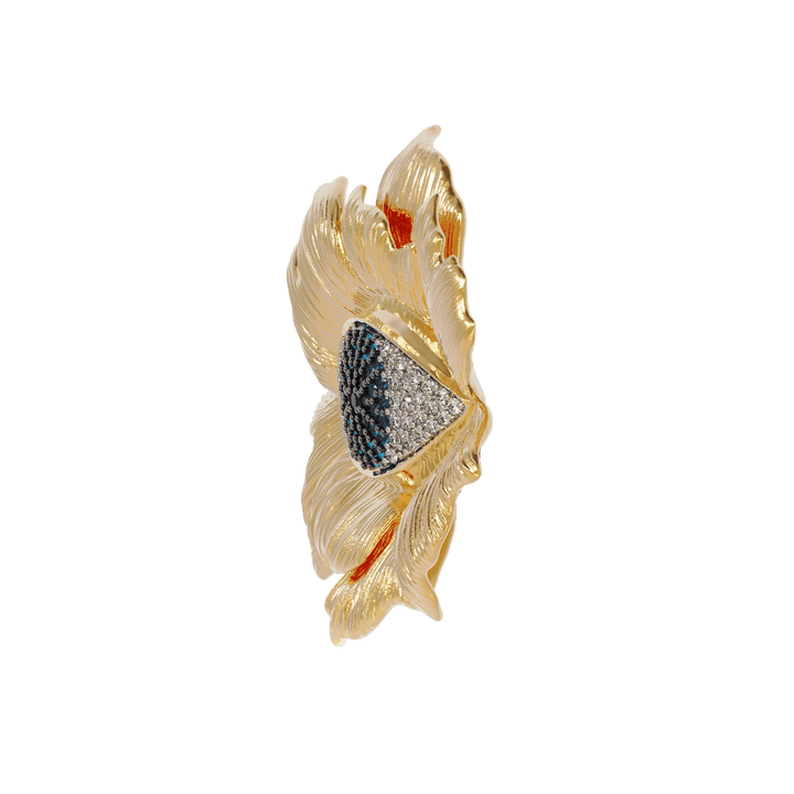 Evil Eye Flower Brooch