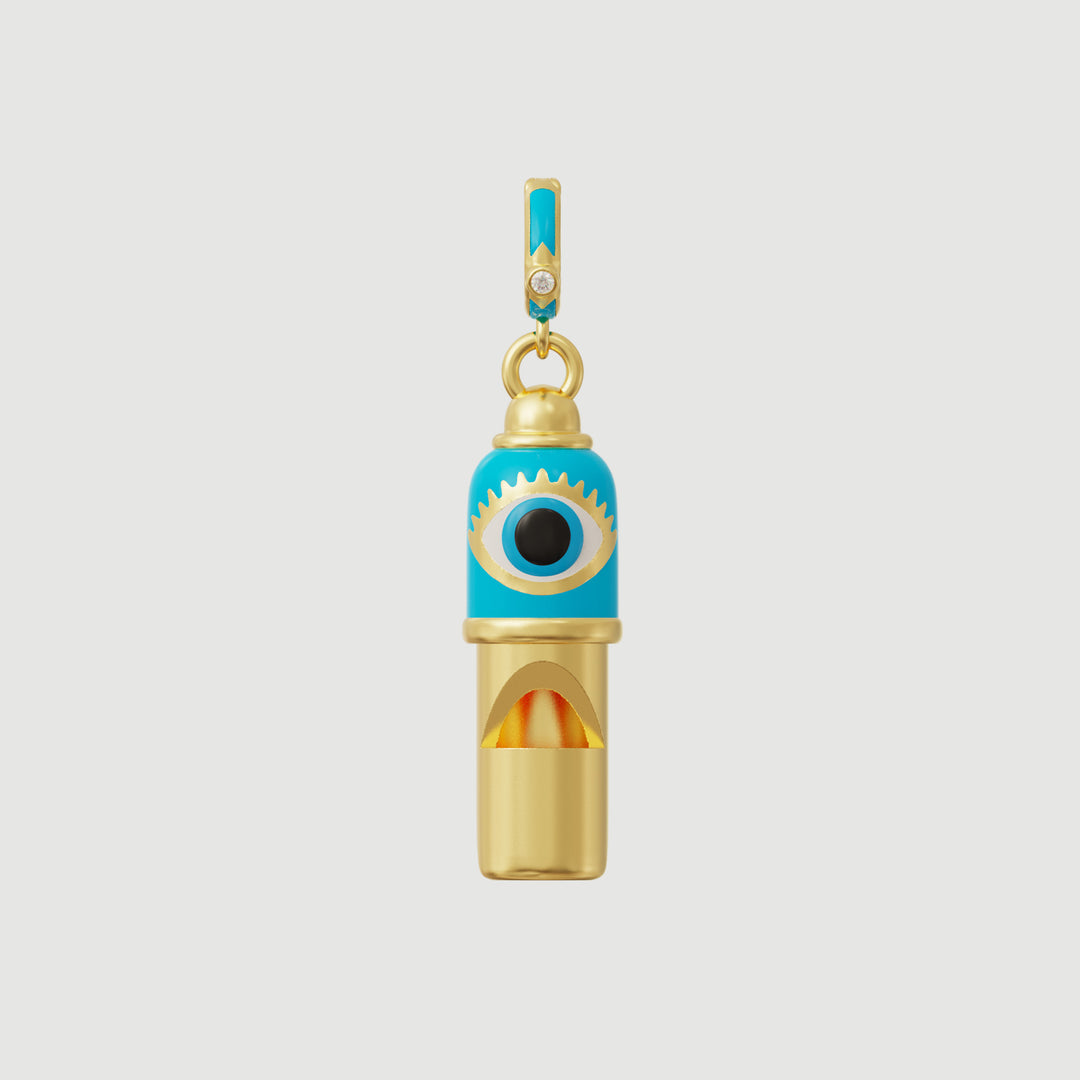 Evil Eye Whistle Pendant