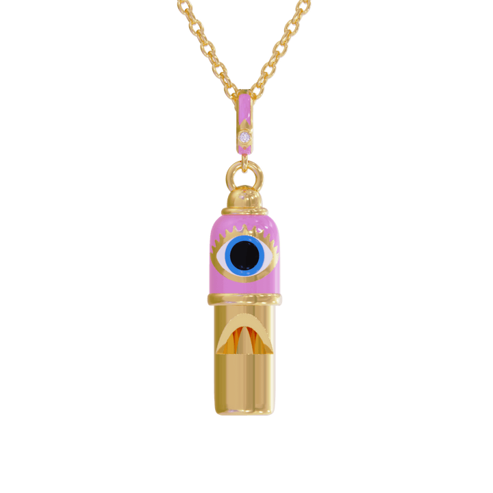 Evil Eye Whistle Pendant