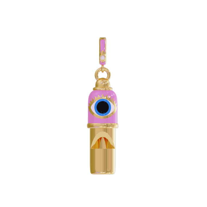 Evil Eye Whistle Pendant