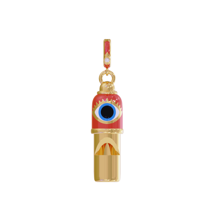 Evil Eye Whistle Pendant