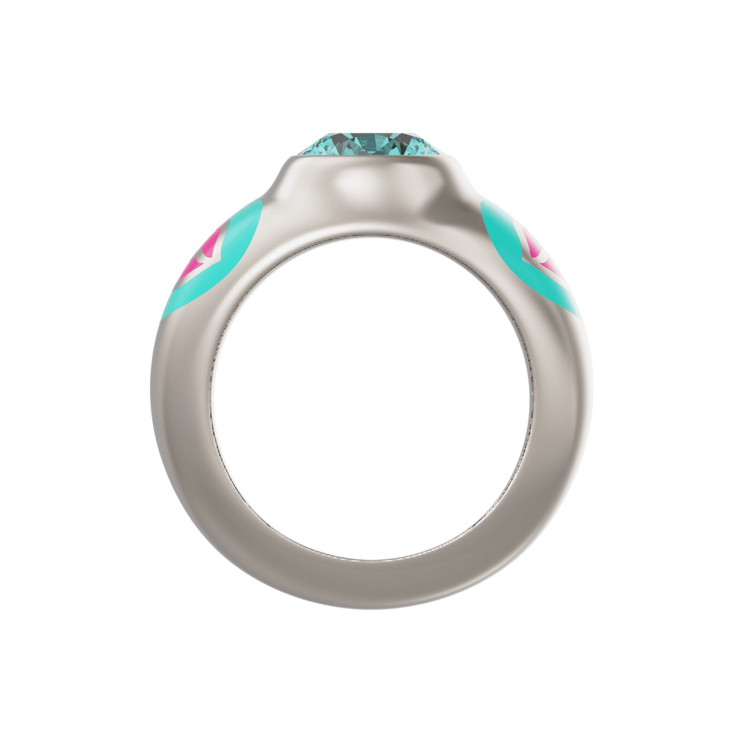 Love Lips Modern Bridal Ring