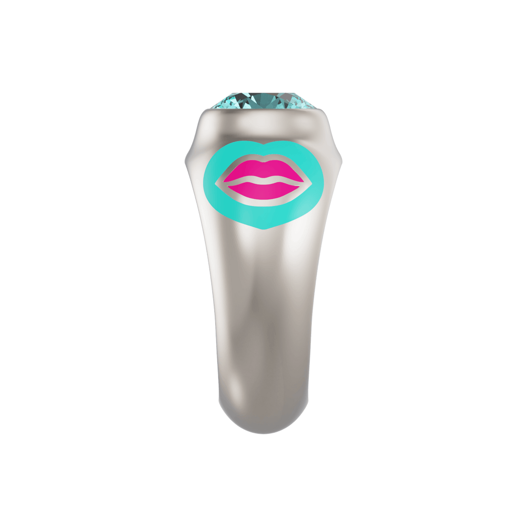 Love Lips Modern Bridal Ring