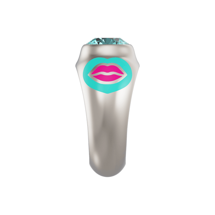 Love Lips Modern Bridal Ring