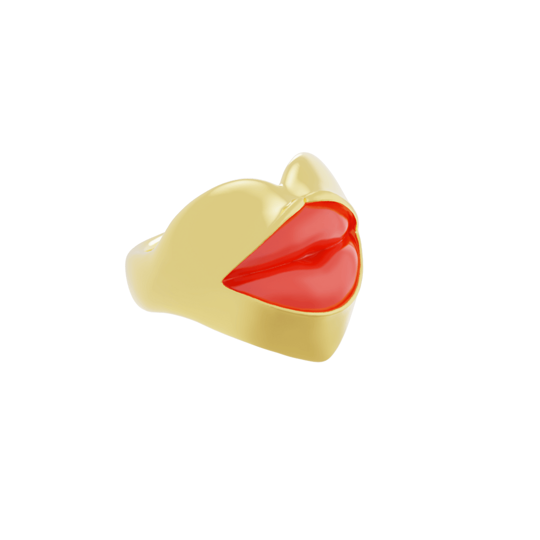 Aşk Dudakları Ruj Yüzük
