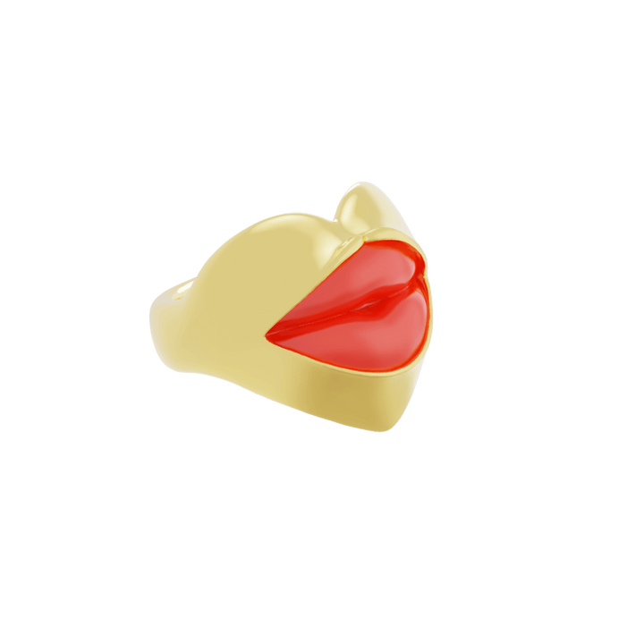 Aşk Dudakları Ruj Yüzük