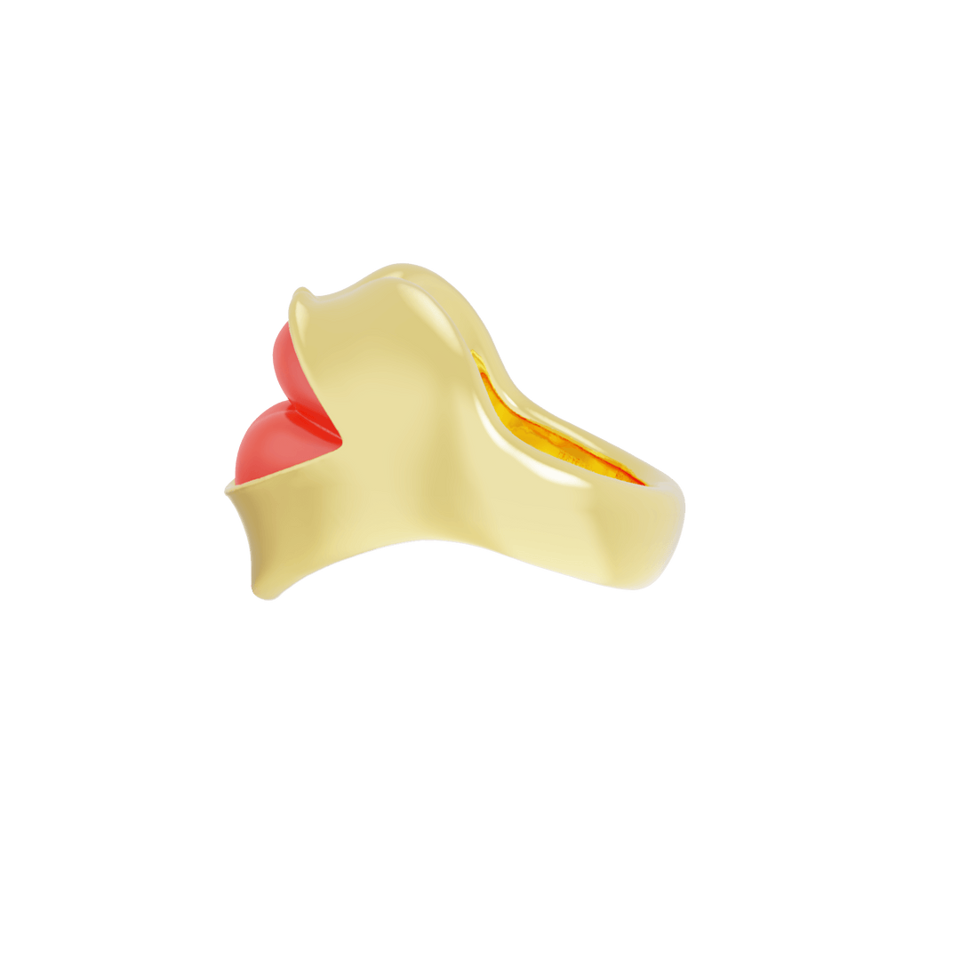 Aşk Dudakları Ruj Yüzük