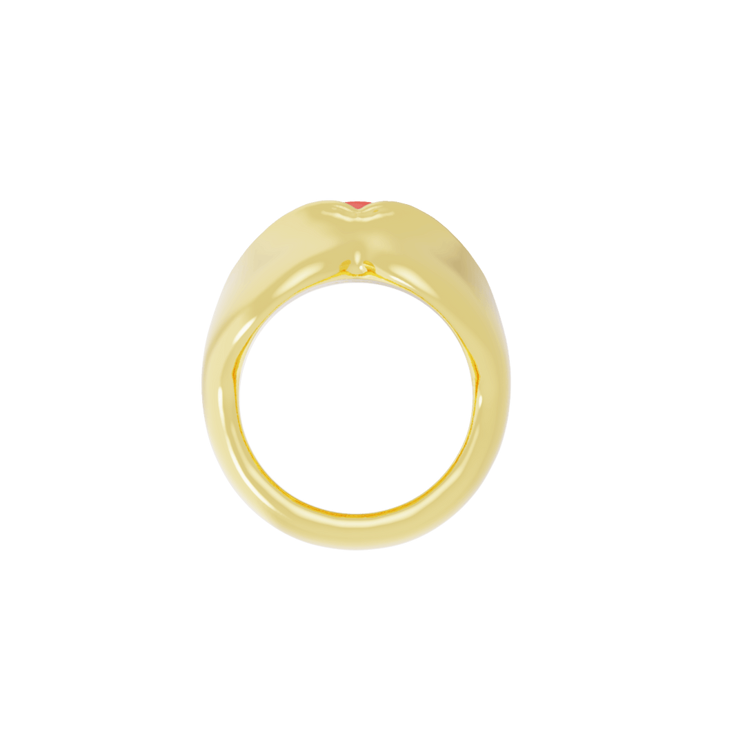 Aşk Dudakları Ruj Yüzük