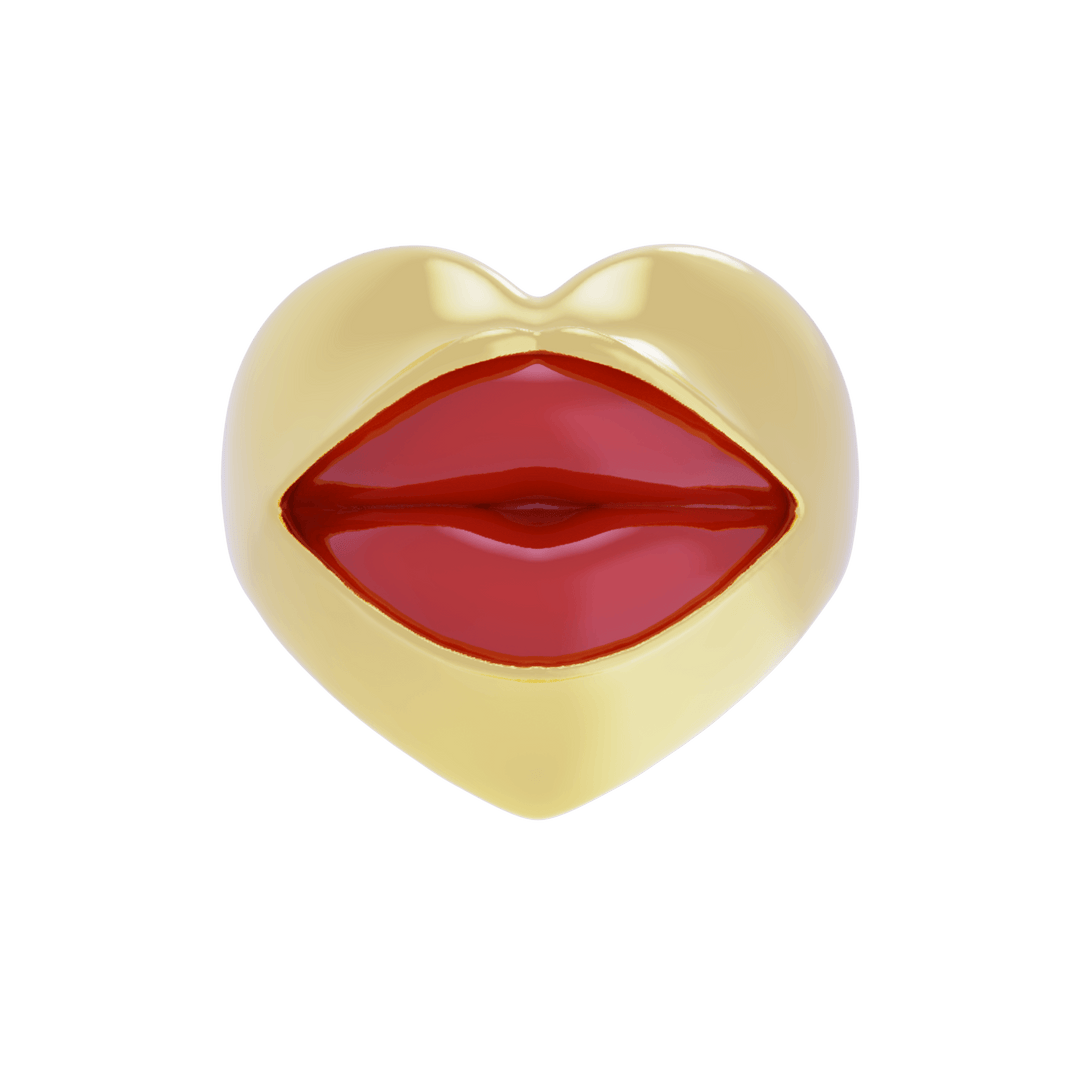 Aşk Dudakları Ruj Yüzük