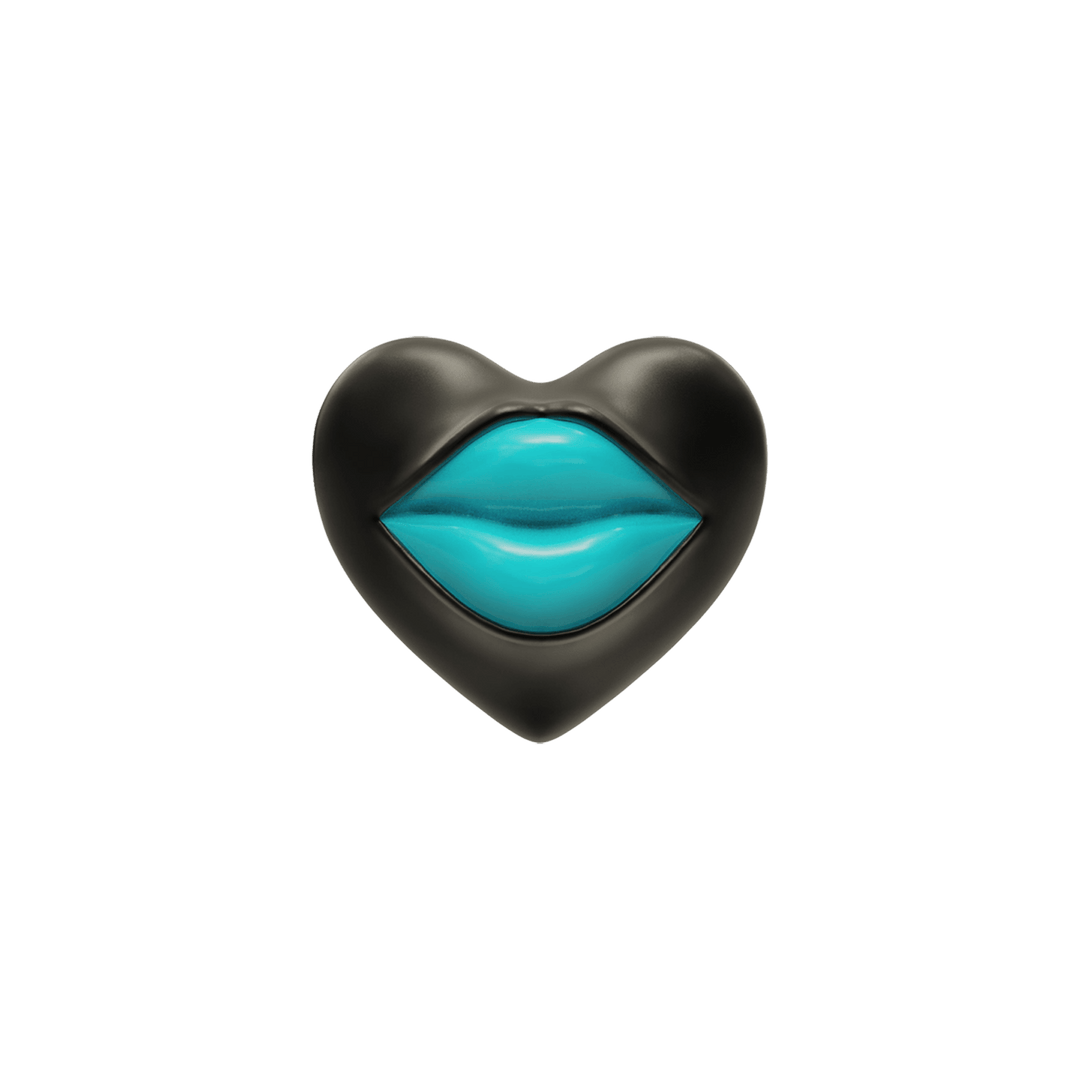Love Lips Rouge Earring - Rhodium