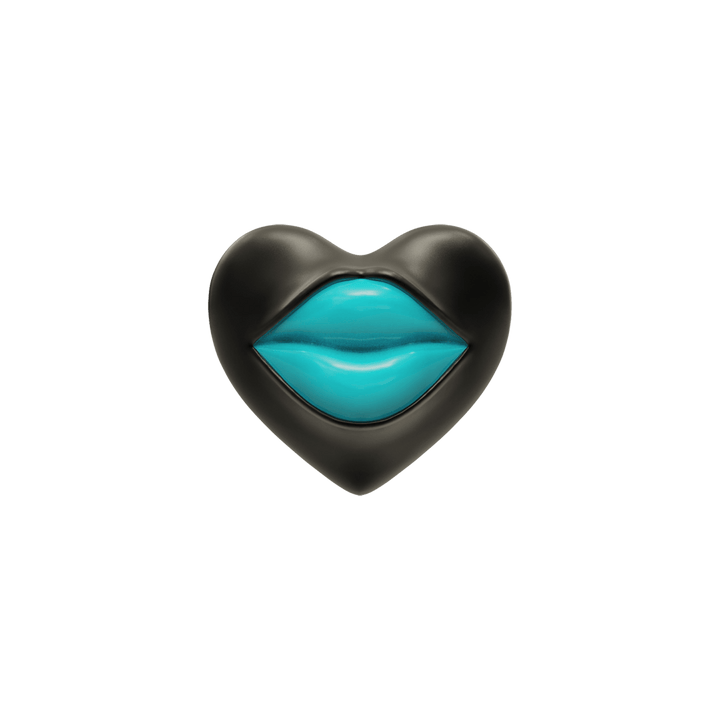 Love Lips Rouge Earring - Rhodium