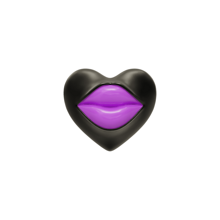 Love Lips Rouge Earring - Rhodium