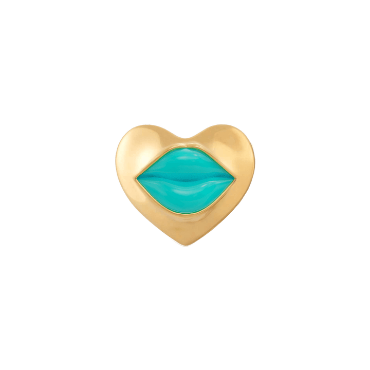 Love Lips Rouge Earrings - Gold