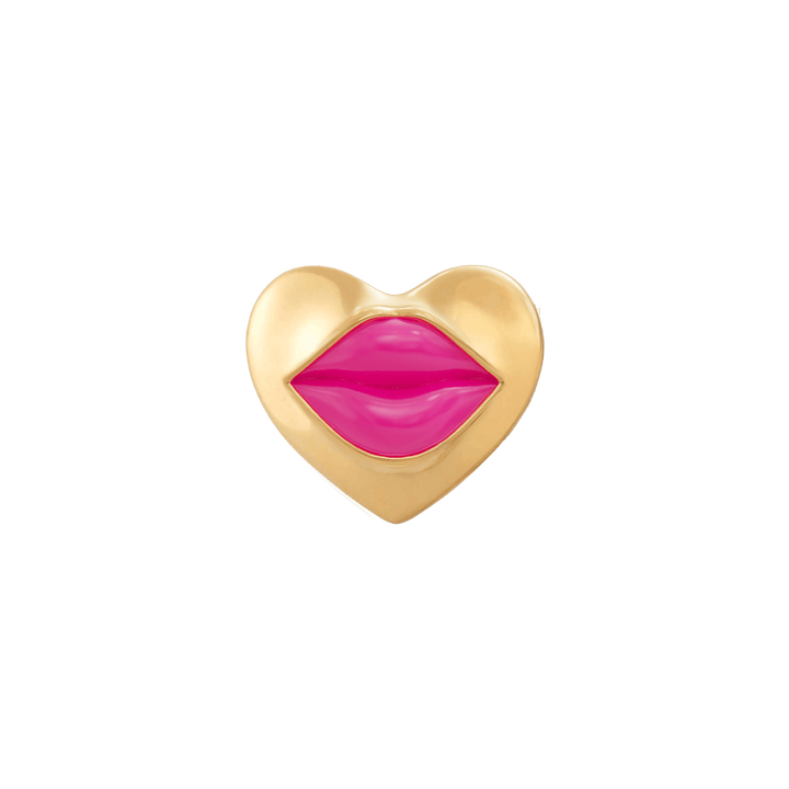 Love Lips Rouge Earrings - Gold