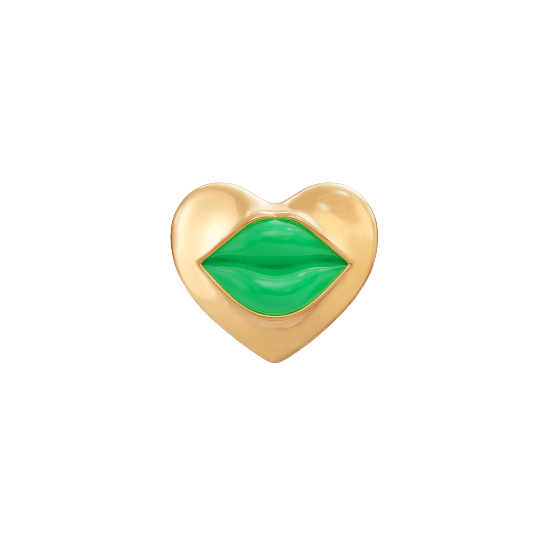 Love Lips Rouge Earrings - Gold