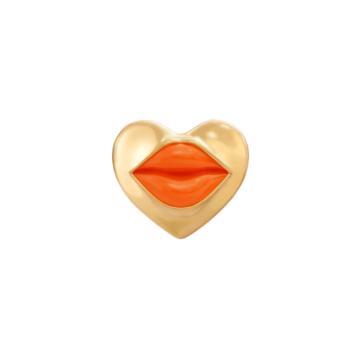 Love Lips Rouge Earrings - Gold