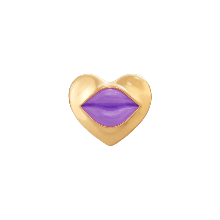 Love Lips Rouge Earrings - Gold