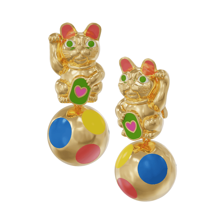 Maneki Neko Earrings