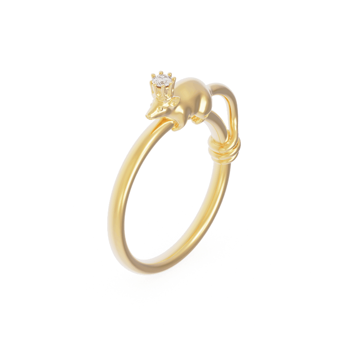 Crowned Mouse Ring