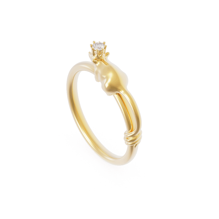 Crowned Mouse Ring
