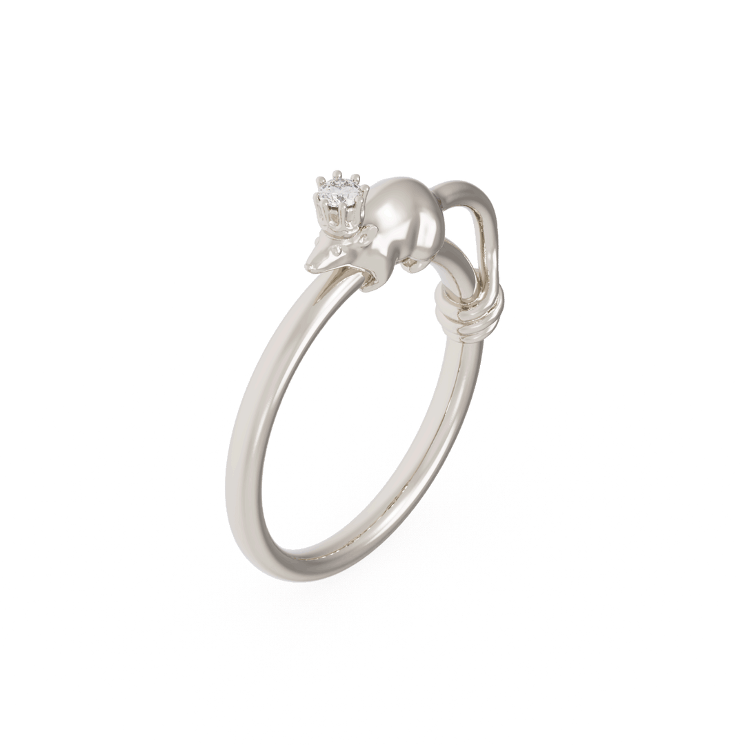 Crowned Mouse Ring