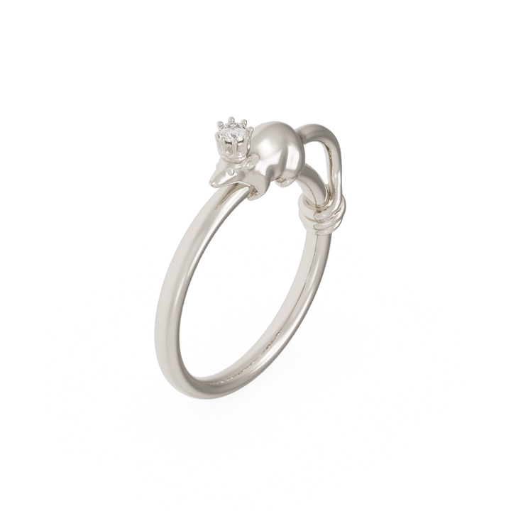 Crowned Mouse Ring