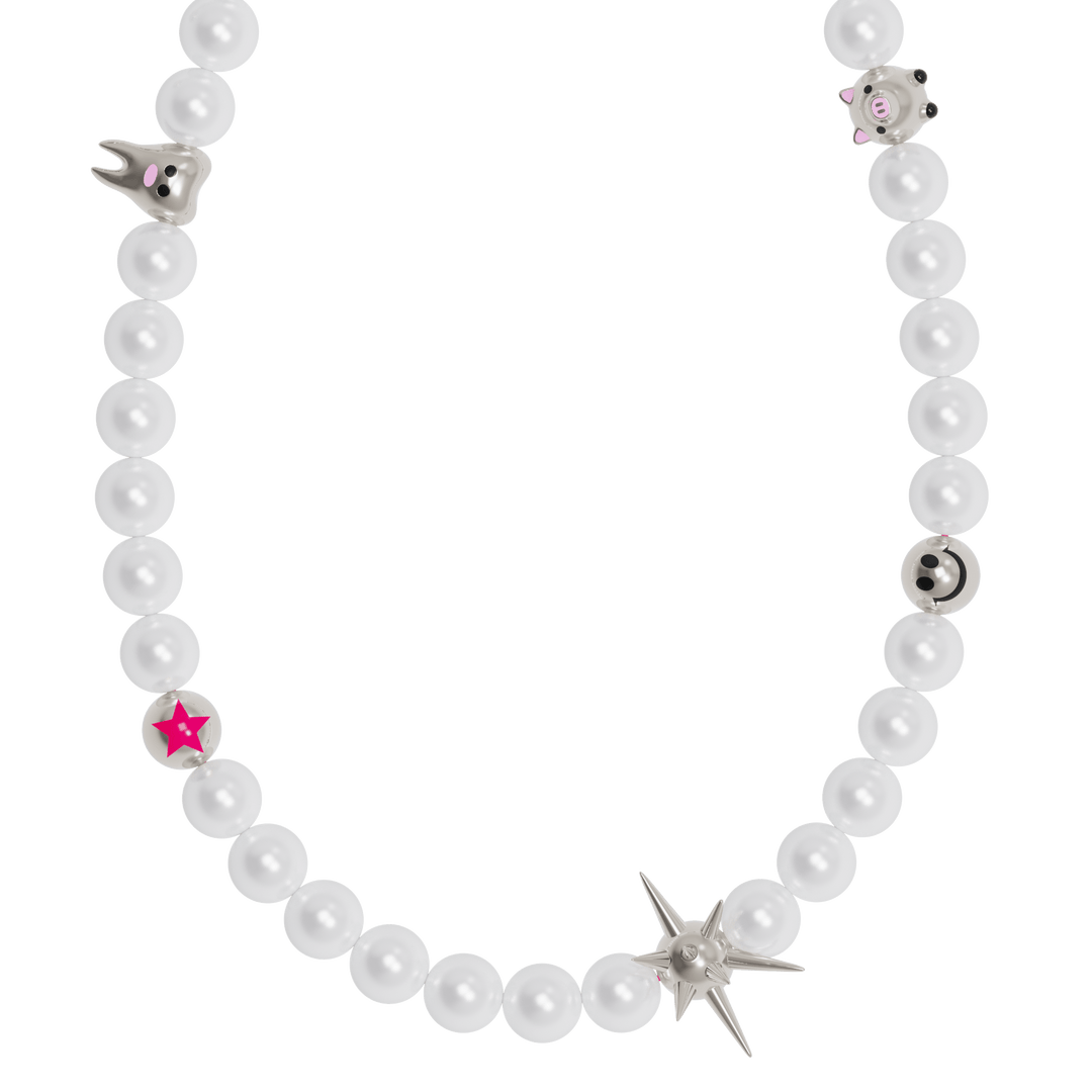 Punked Pearl Necklace
