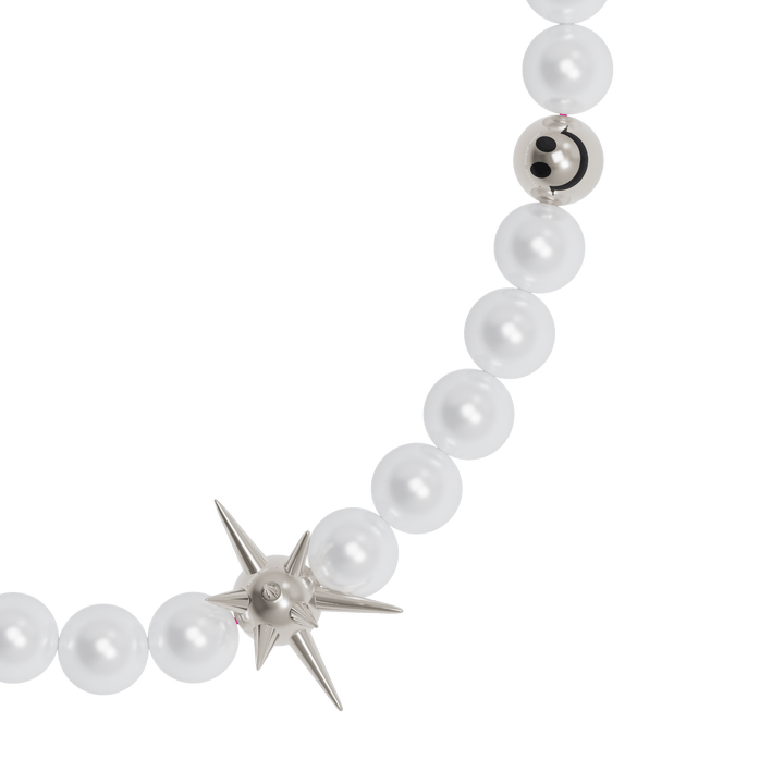 Punked Pearl Necklace