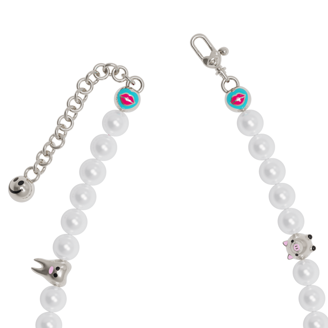 Punked Pearl Necklace