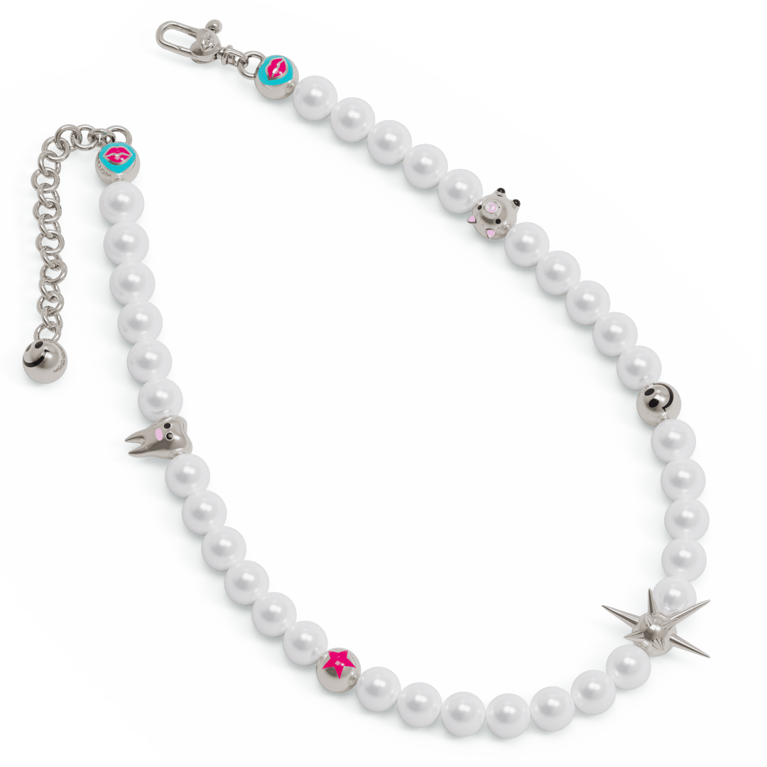 Punked Pearl Necklace