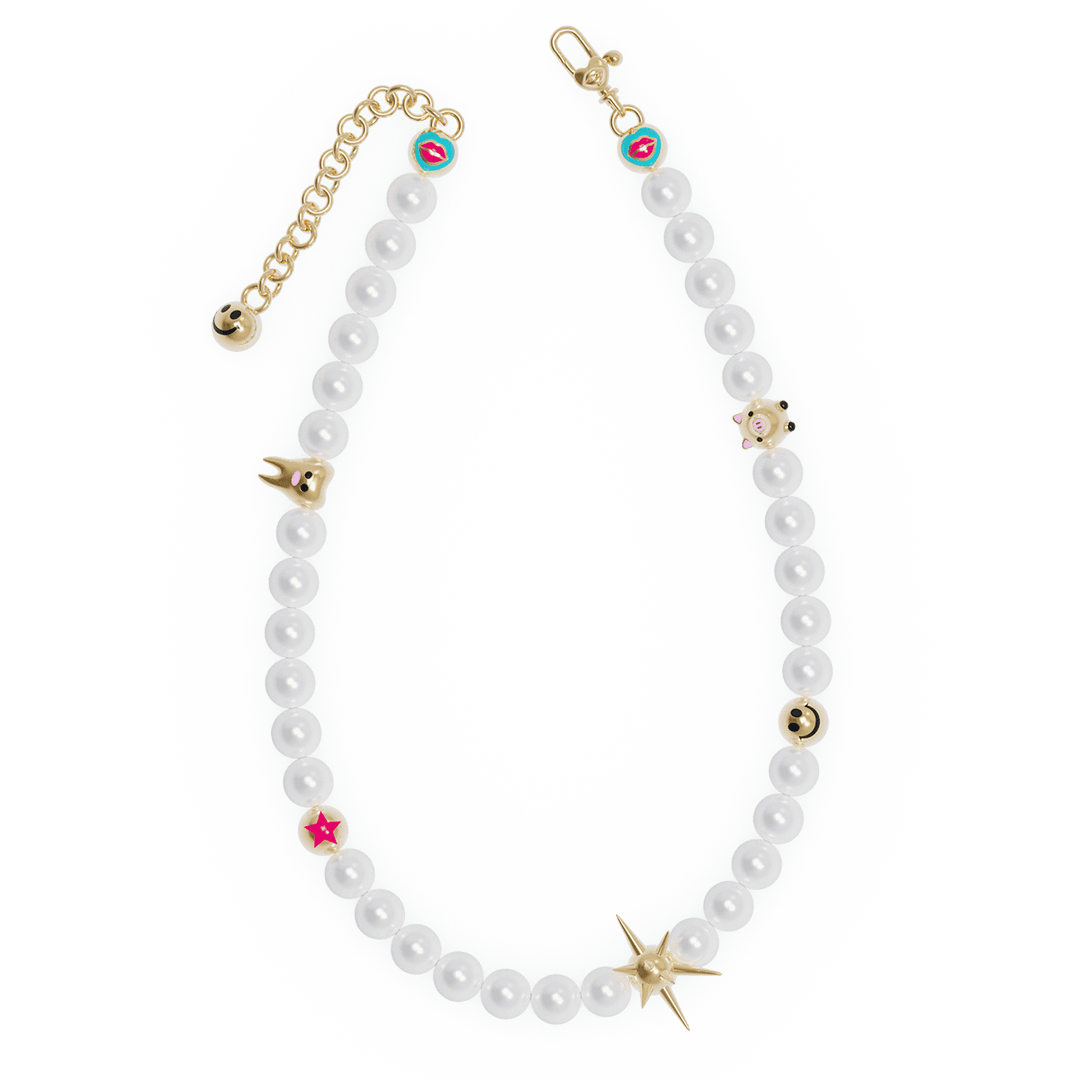 Punked Pearl Necklace