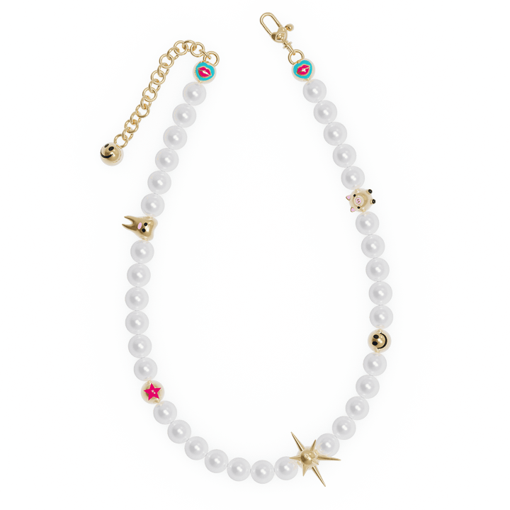 Punked Pearl Necklace